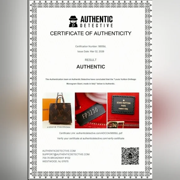 CE24 💟 Louis Vuitton Reverse Monogram Giant Onthego MM - Picture 3 of 14